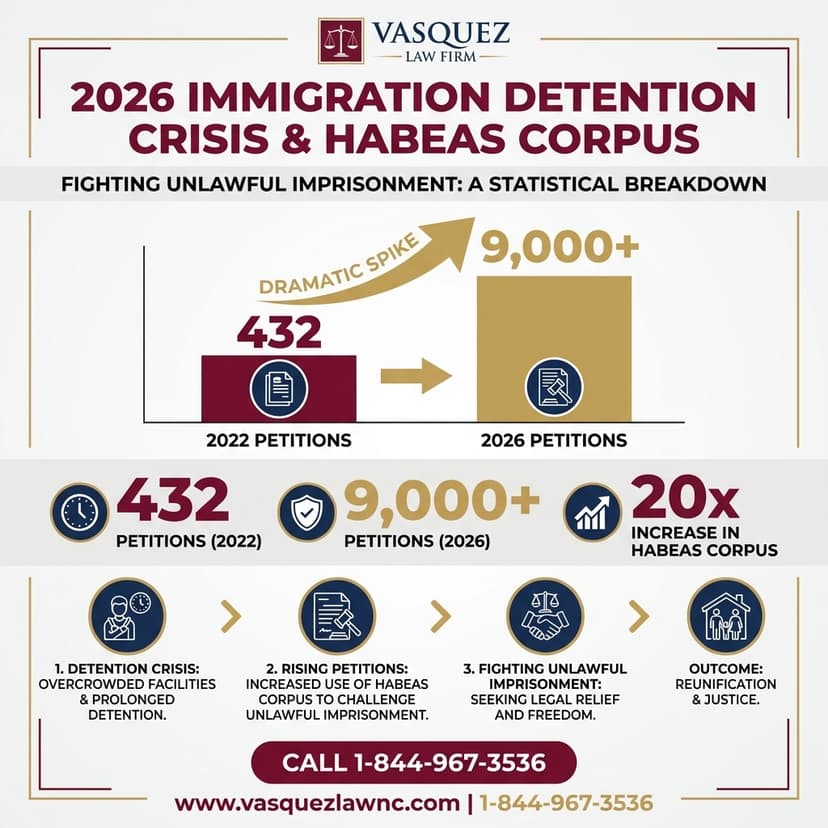 Key Statistics and Data for How Habeas Corpus Works for Immigration Cases in Charlotte 2026