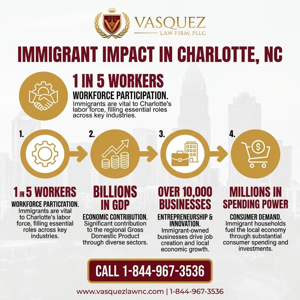 Estadísticas Clave y Datos para El Impacto Económico de los Inmigrantes en Charlotte para 2026