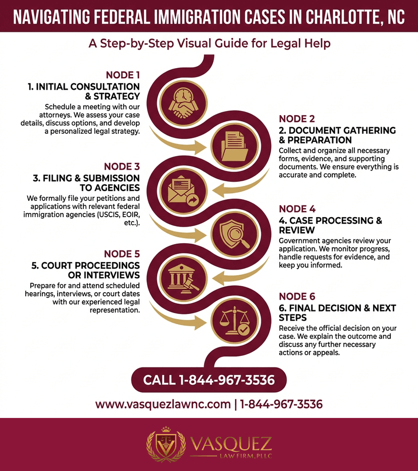 Key Statistics and Data for How Federal Immigration Cases Work in Charlotte NC in 2026