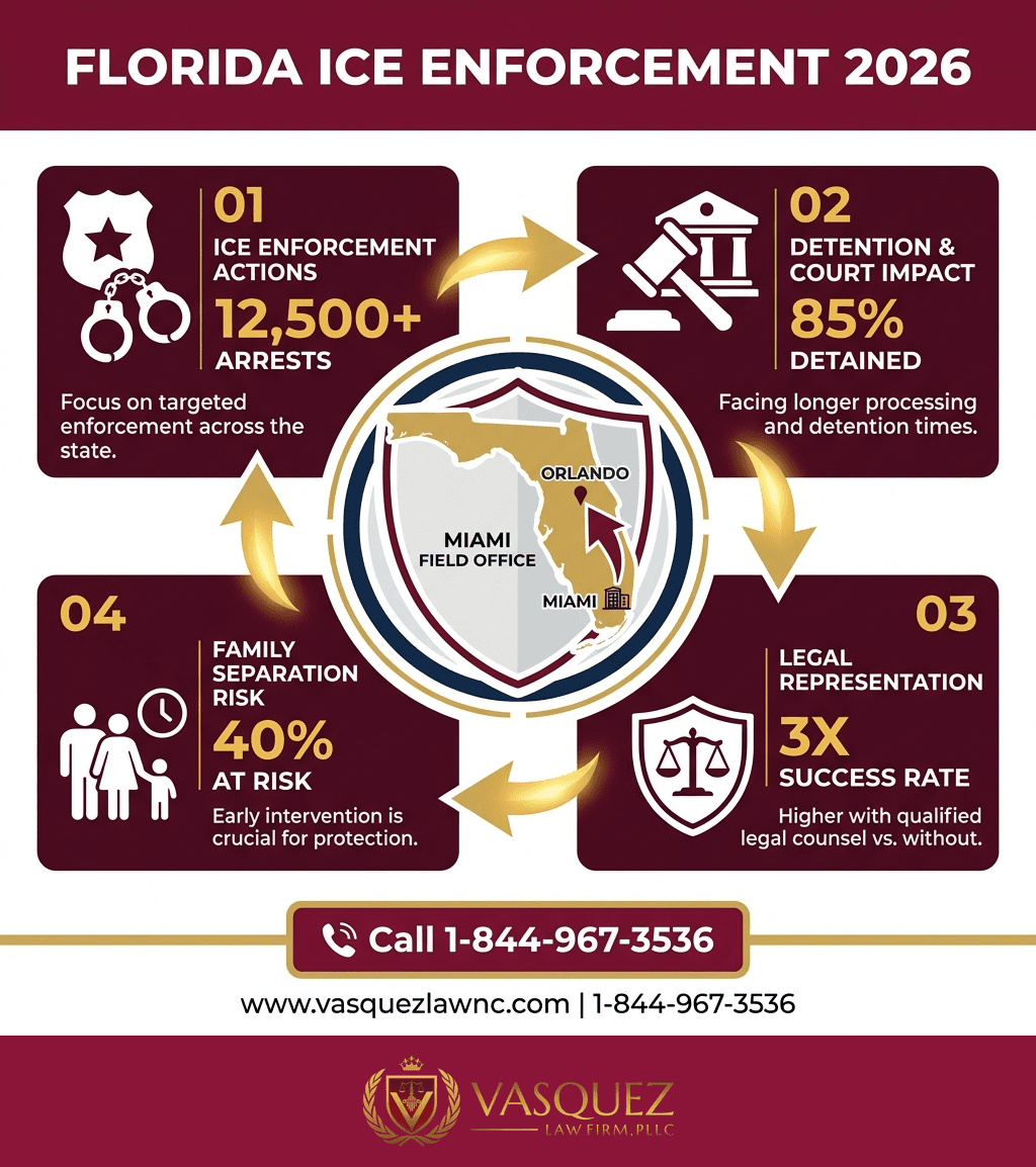 Estadísticas Clave y Datos para Cómo ICE Influye en tu Caso de Inmigración en Orlando en 2026