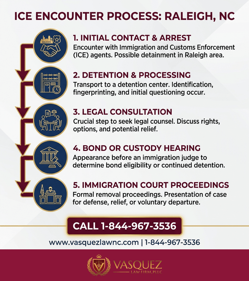 Key Statistics and Data for What Happens When You Encounter ICE in Raleigh in 2026