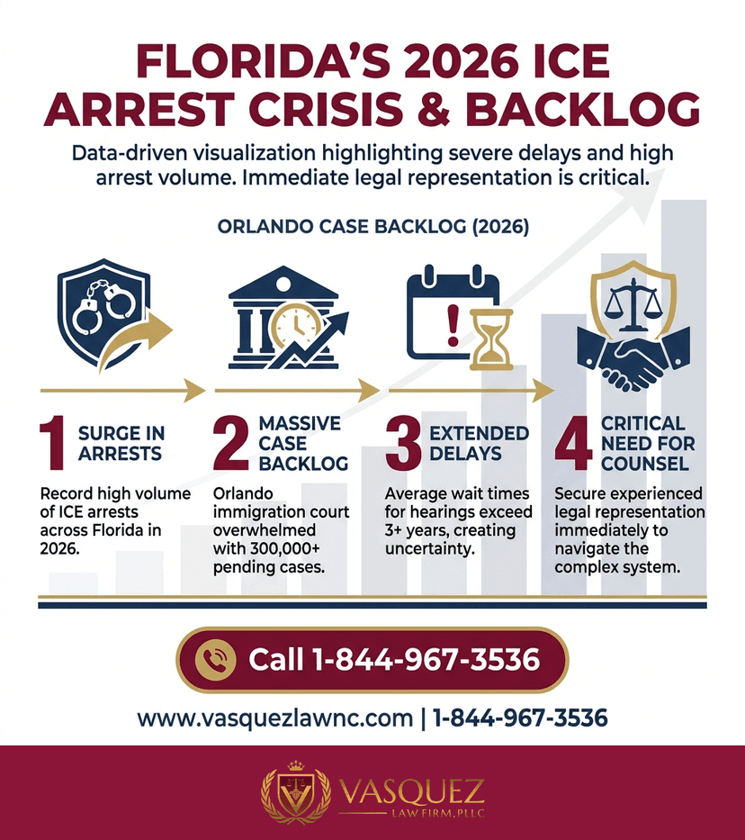 Key Statistics and Data for What Happens After Immigration Arrests in Orlando in 2026?