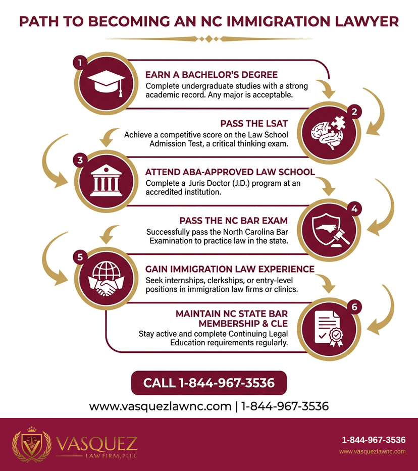 Key Statistics and Data for How to Become an Immigration Lawyer in Raleigh in 2026