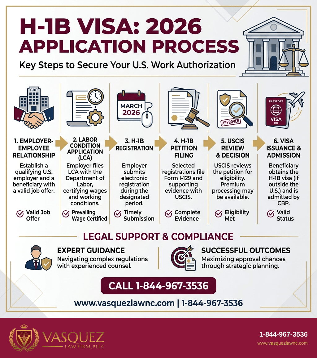 Infografía 1 para Visa H-1B en 2026: Lo Esencial para Trabajadores Especializados en EE. UU.