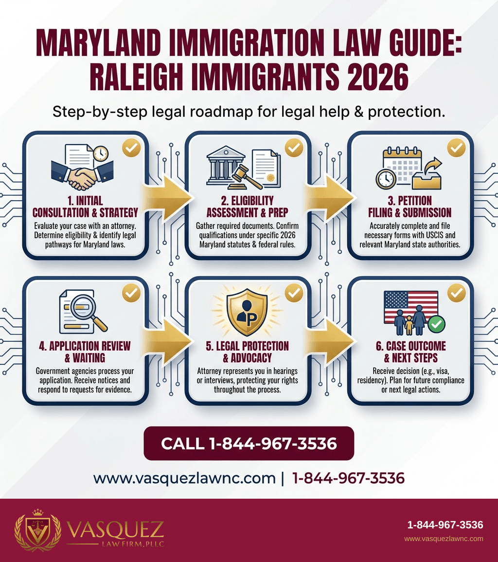 Estadísticas Clave y Datos para Leyes de Inmigración de Maryland y Su Impacto en Residentes de Raleigh en 2026