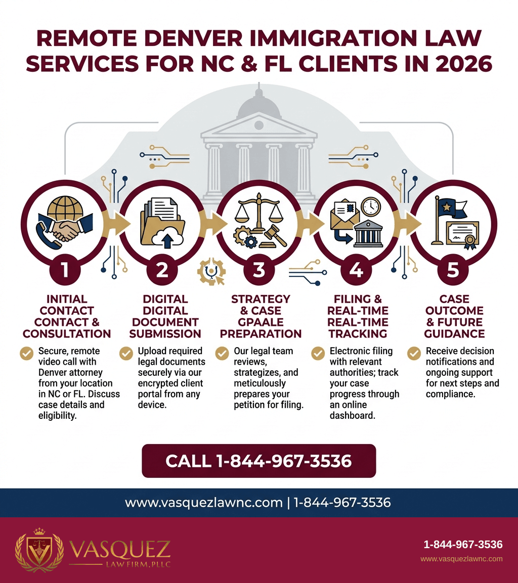Visual Guide 1 for How Immigration Lawyer Denver Services Work for NC and FL Clients 2026