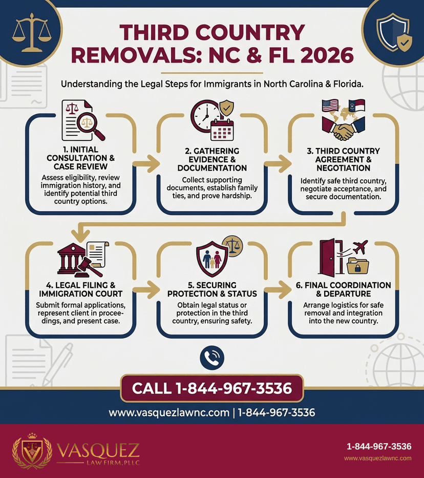 Key Statistics and Data for How Third Country Removals Work for NC and FL Immigrants in 2026