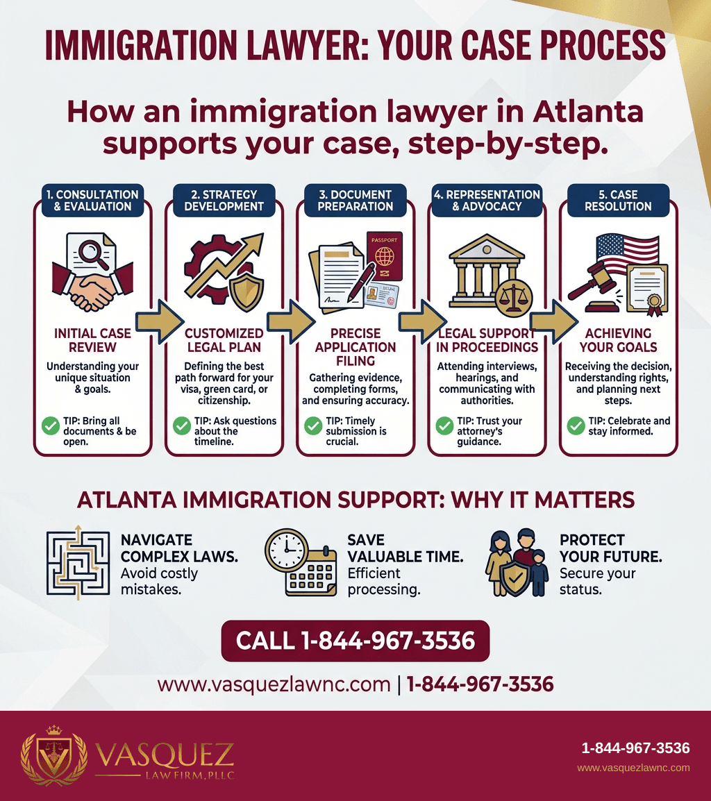 Infografía 1 para Cómo un Abogado de Inmigración en Atlanta Puede Apoyarte en 2026
