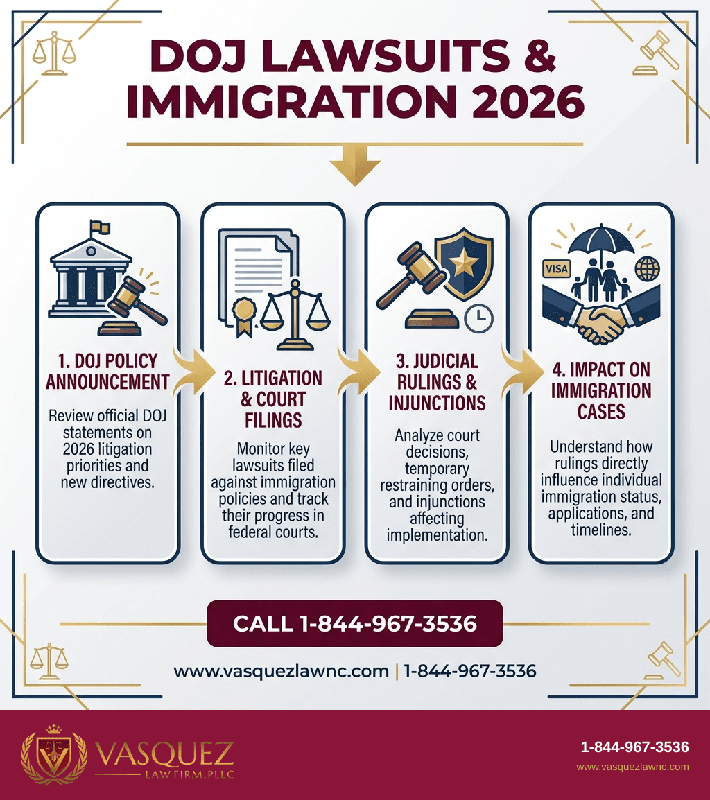 Estadísticas Clave y Datos para Demanda del Departamento de Justicia: Impactos Clave en la Inmigración para 2026