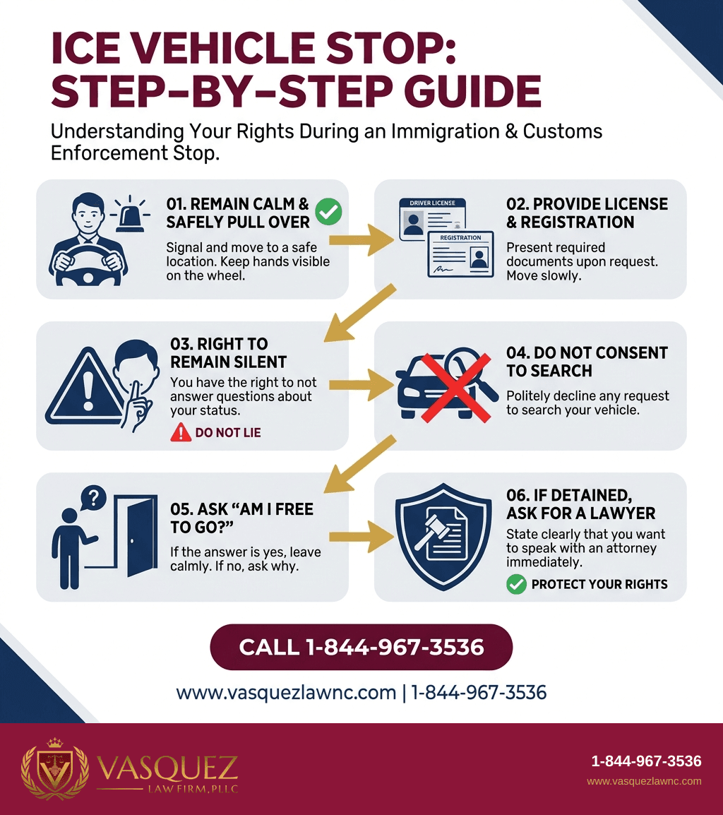 Infografía 1 para Cómo las Detenciones Vehiculares de ICE Impactan a Inmigrantes en Raleigh en 2026