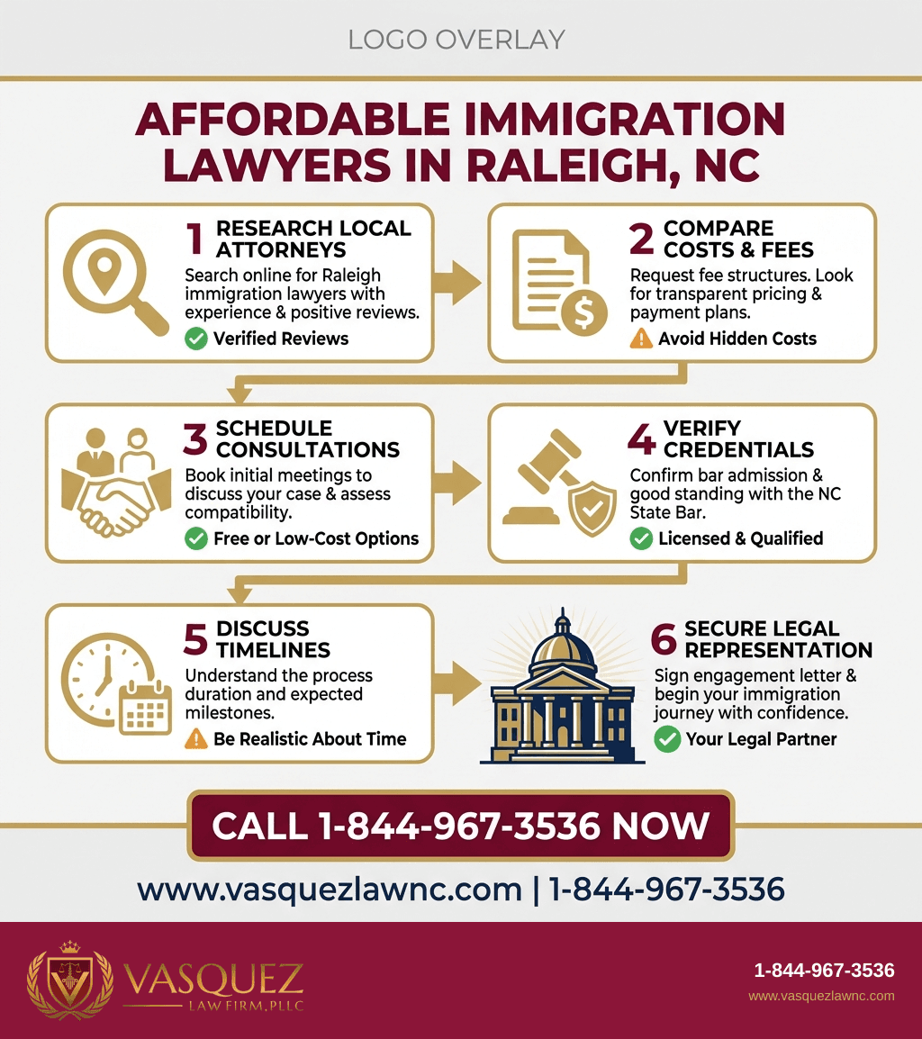 Visual Guide 1 for How Cheap Immigration Lawyer Services Work in Raleigh NC 2026