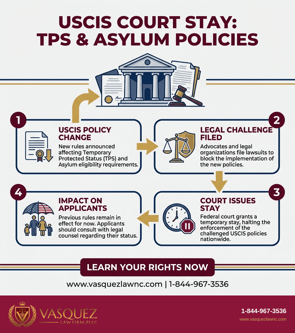 Estadísticas Clave y Datos para ¿Cómo afecta la suspensión judicial de USCIS las políticas de TPS y asilo en 2026?