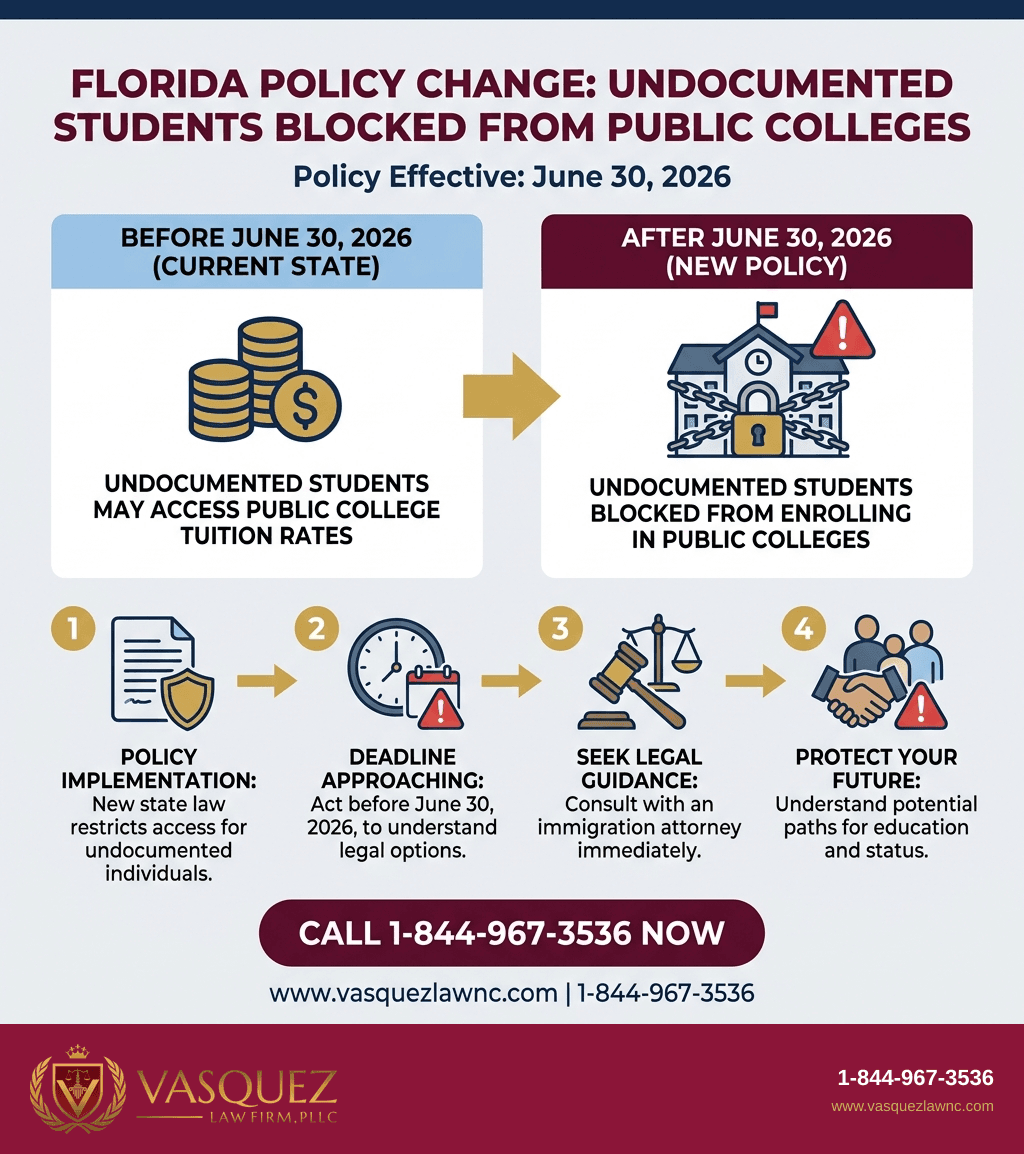 Infografía 1 para Acceso a la Universidad para Estudiantes Indocumentados en 2026