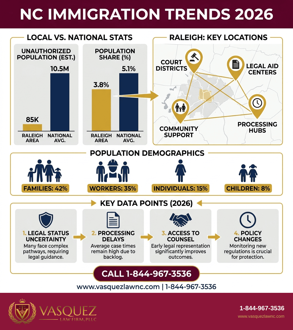 Visual Guide 1 for Unauthorized Immigrant Population Explained in Raleigh in 2026