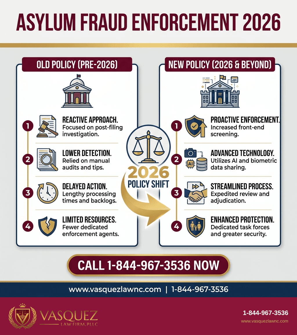 Infografía 1 para Acusaciones de Fraude en Asilo 2026: Lo Que Debes Saber y Cómo Actuar