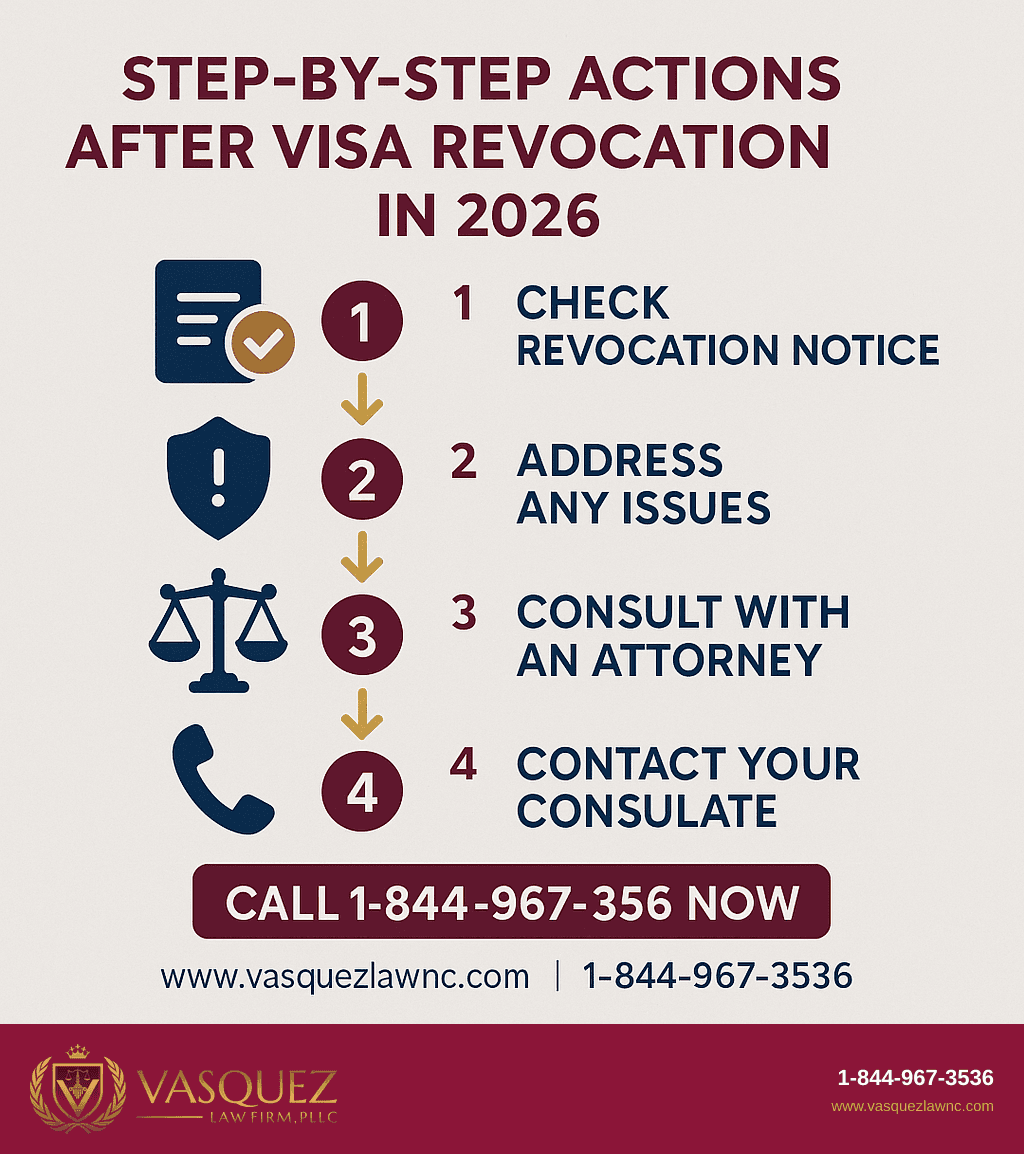Infografía 1 para Revocación de Visas en 2026: Qué Sucede y Cómo Apelar