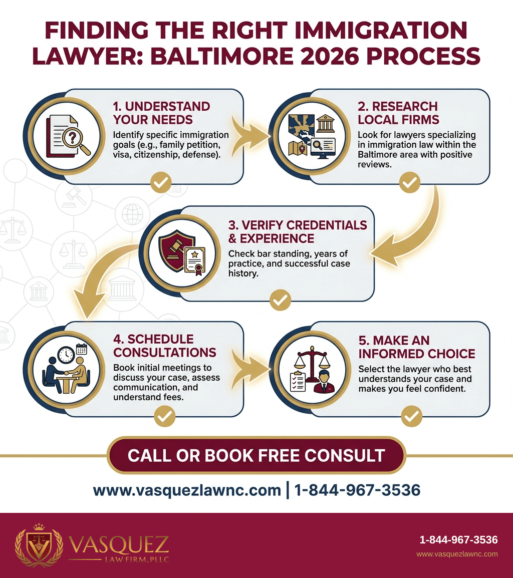 Visual Guide 1 for Immigration Lawyer Baltimore: How to Find Help in 2026