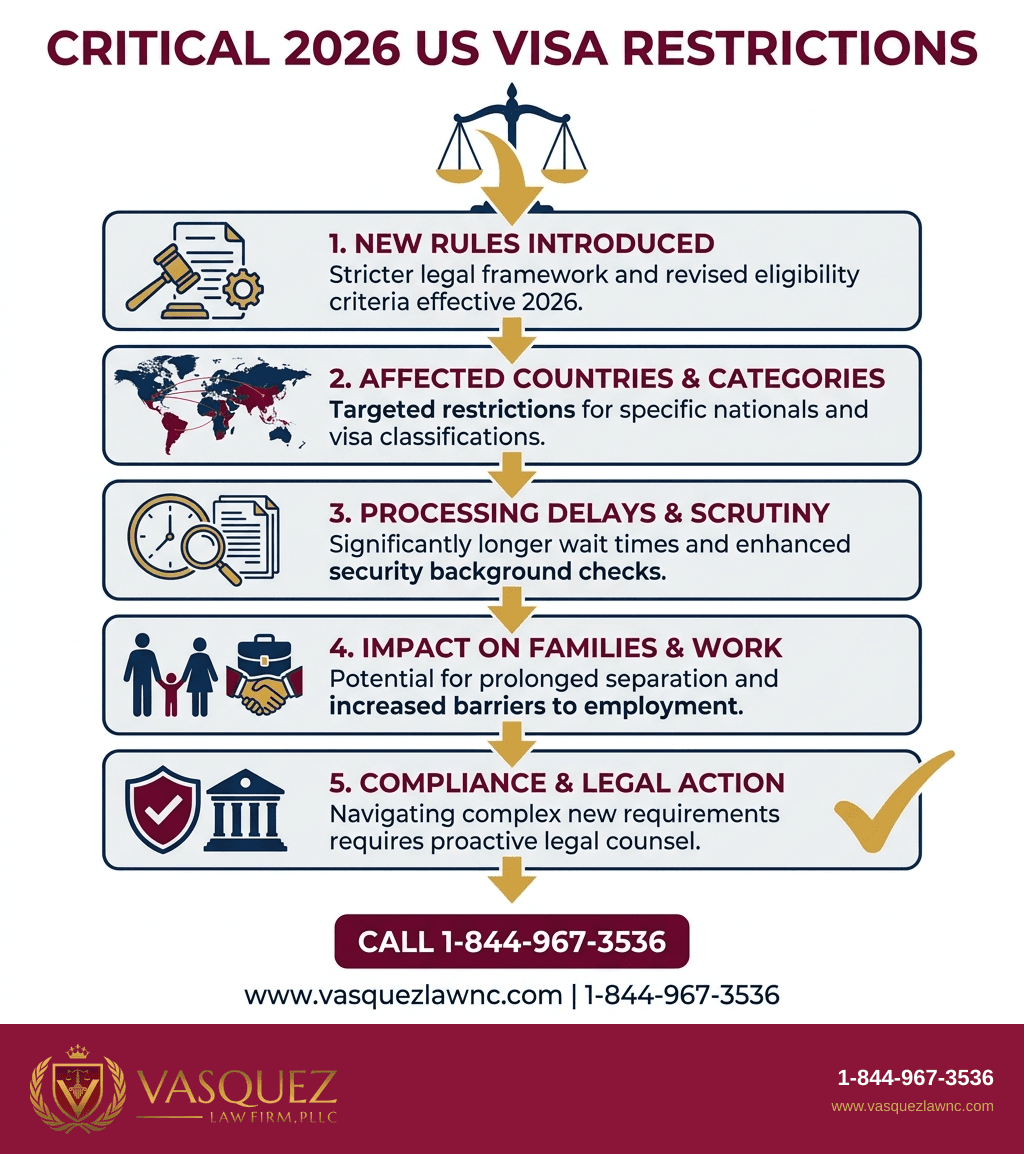 Visual Guide 1 for US Visa Restrictions You Should Know About in 2026