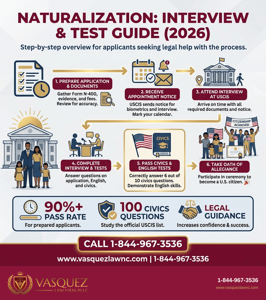 Key Statistics and Data for USCIS Naturalization Interview and Civics Test Requirements in 2026