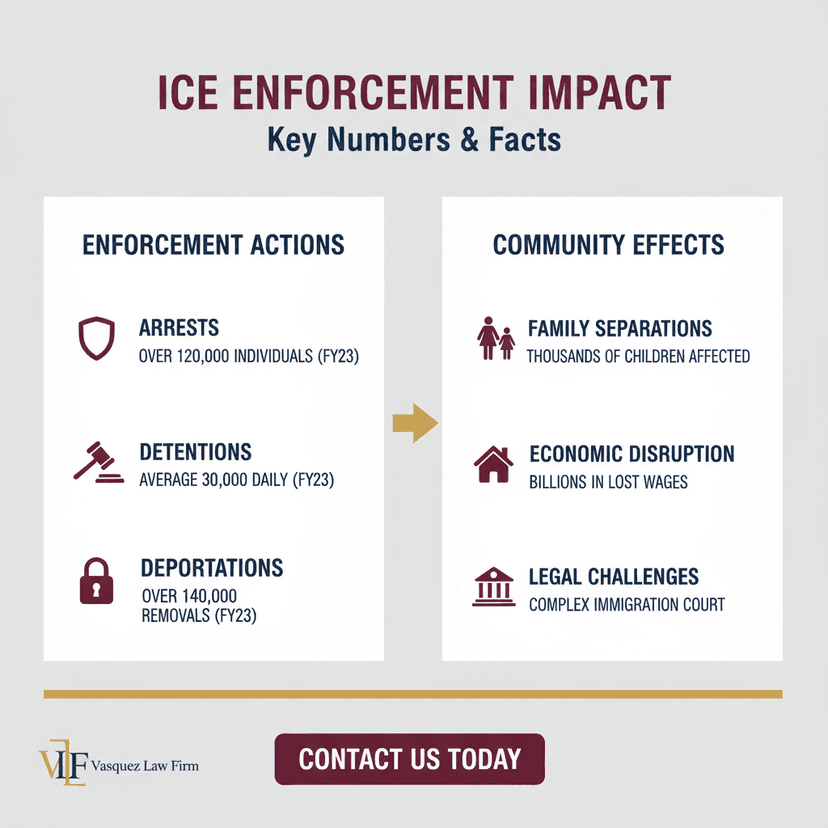 Process Timeline for ICE Enforcement Actions and Community Impact in Smithfield, NC and FL