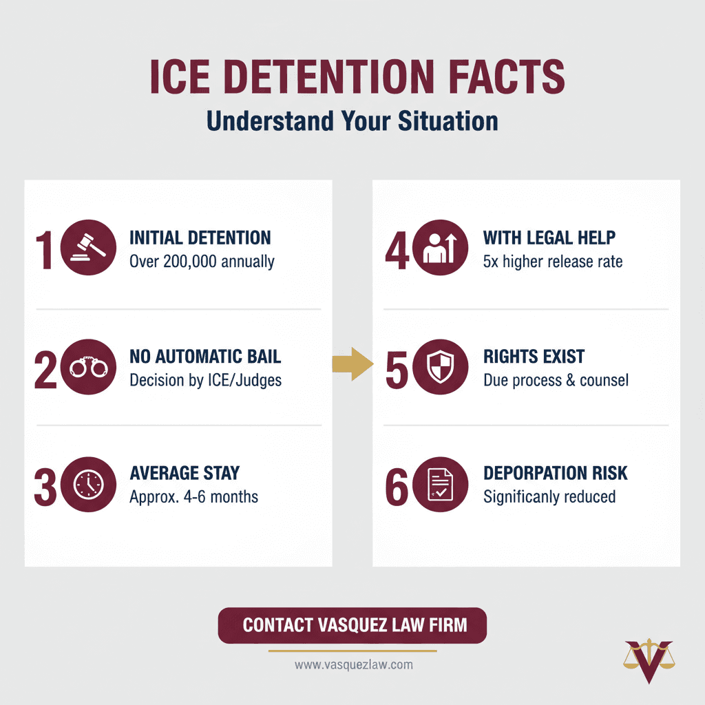 Línea de Tiempo del Proceso para Lo que Necesita Saber Sobre Sus Derechos en Detención de ICE en 2026