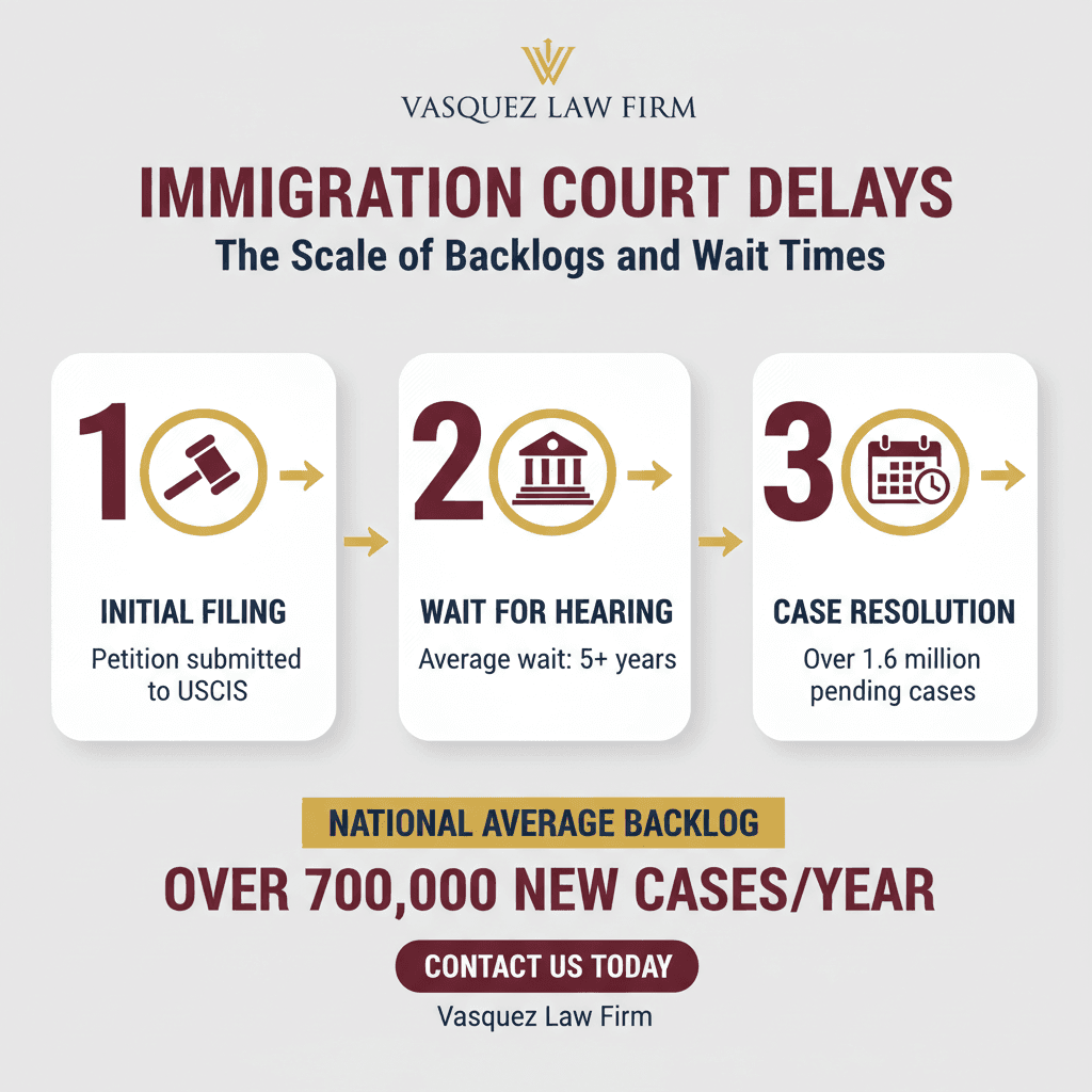 Process Timeline for Immigration Court Backlog Reaches Record Levels in 2026