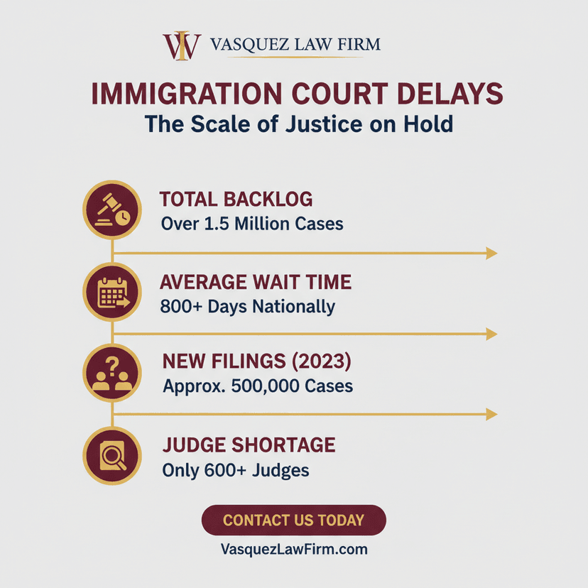 Process Timeline for Why the Immigration Court Backlog Reached Record Levels in 2026