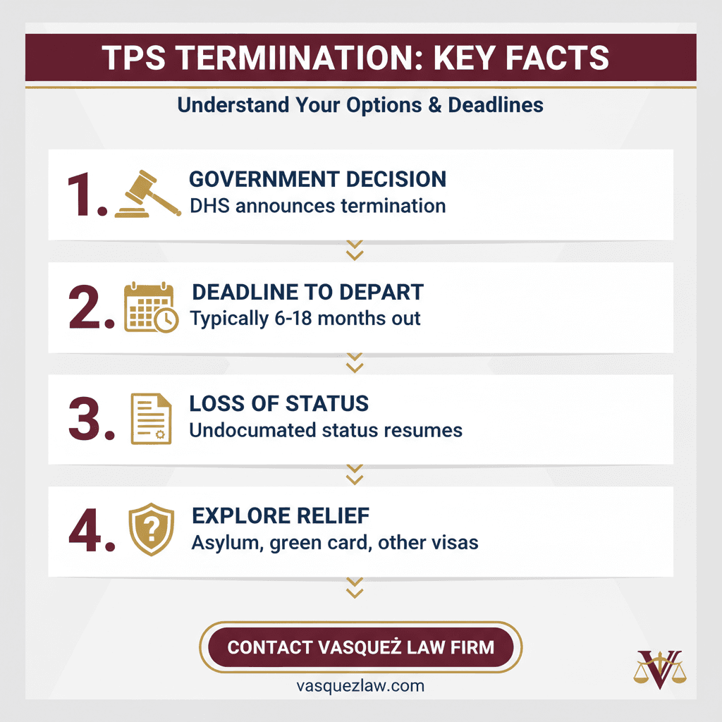 Línea de Tiempo del Proceso para Lo que Necesita Saber Sobre las Actualizaciones de Terminación del TPS en 2026