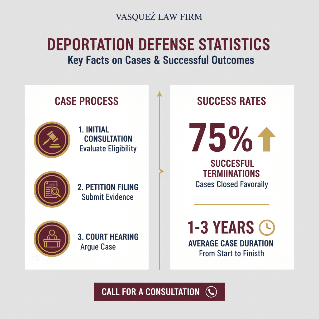 Línea de Tiempo del Proceso para Qué Sucede Cuando Su Caso de Deportación Es Terminado en 2026