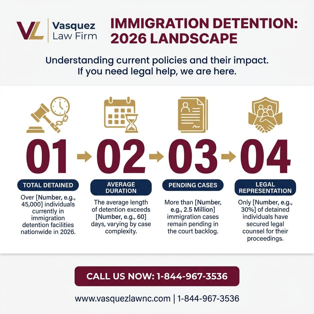 Línea de Tiempo del Proceso para Conozca Sus Derechos Bajo la Política de Detención Migratoria en 2026