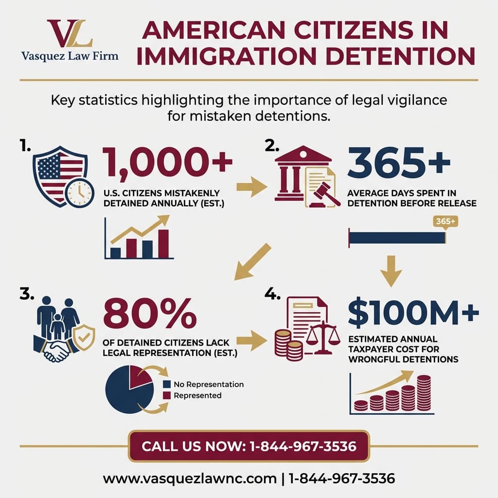Línea de Tiempo del Proceso para Pueden los Ciudadanos Americanos Ser Detenidos por Inmigración en 2026