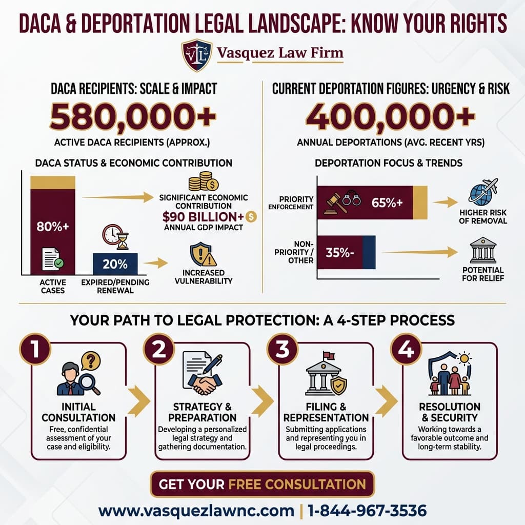 Línea de Tiempo del Proceso para Lo que los Dreamers Deben Saber Sobre la Política de Deportación en 2026