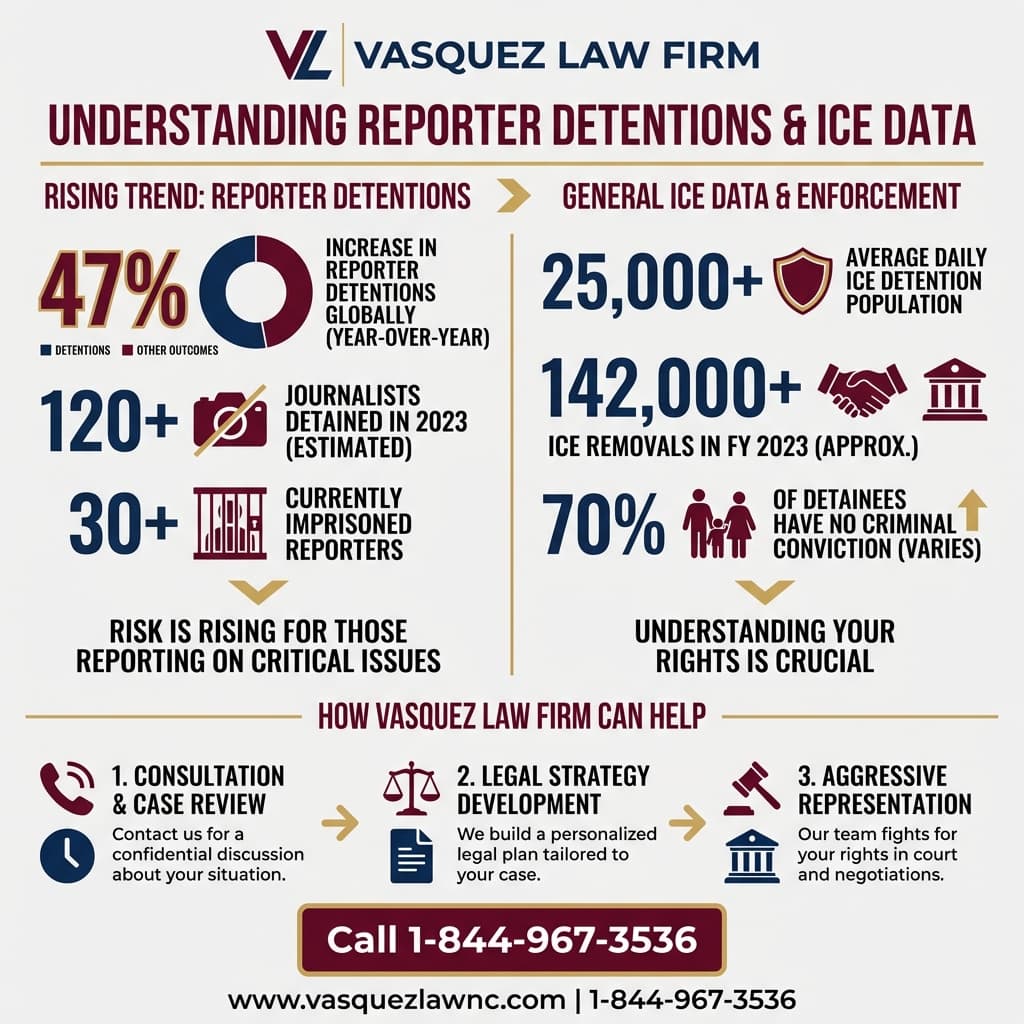 Línea de Tiempo del Proceso para Detención de Periodistas en Redadas Migratorias: ¿Cuáles Son Tus Derechos?