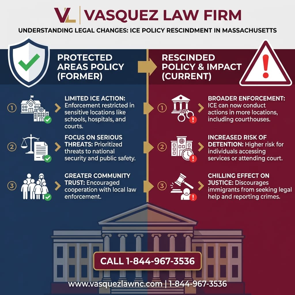 Línea de Tiempo del Proceso para Arrestos de ICE en Massachusetts: Guía Esencial para Inmigrantes en 2026