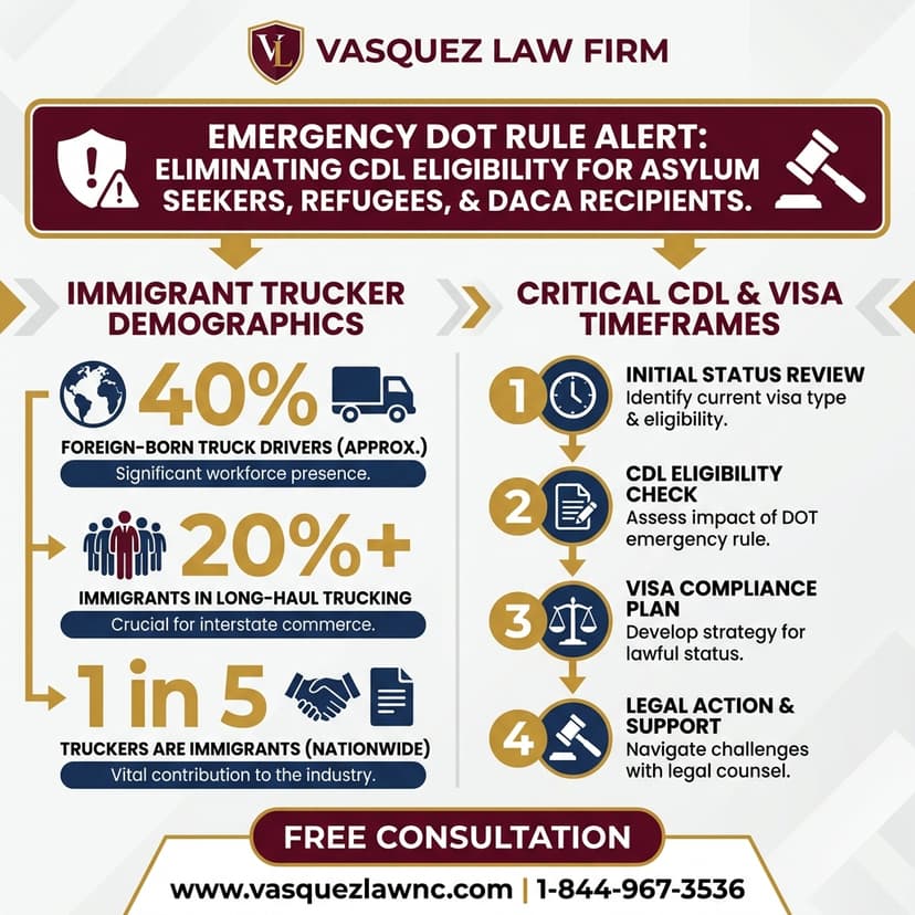 Process Timeline for What Happens to Immigrant Truckers in Orlando in 2026?