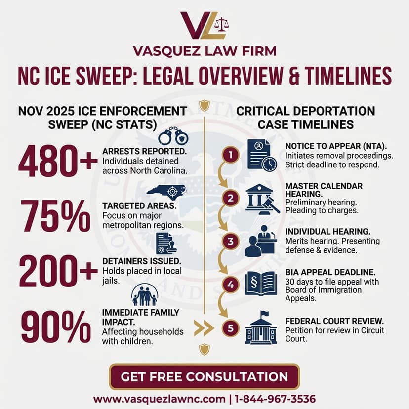 Process Timeline for What Happens When ICE Deportation Happens in Charlotte in 2026