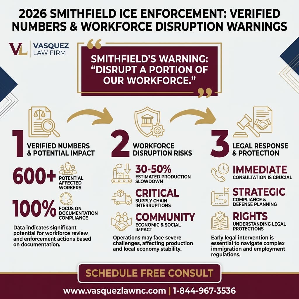 Línea de Tiempo del Proceso para Redadas de ICE en Smithfield: Qué Esperar en 2026