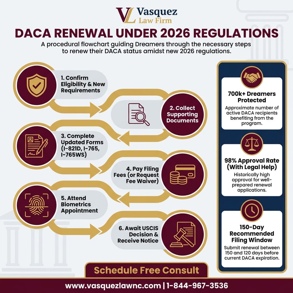 Línea de Tiempo del Proceso para Actualización Migratoria 2026: Lo Esencial para los Dreamers
