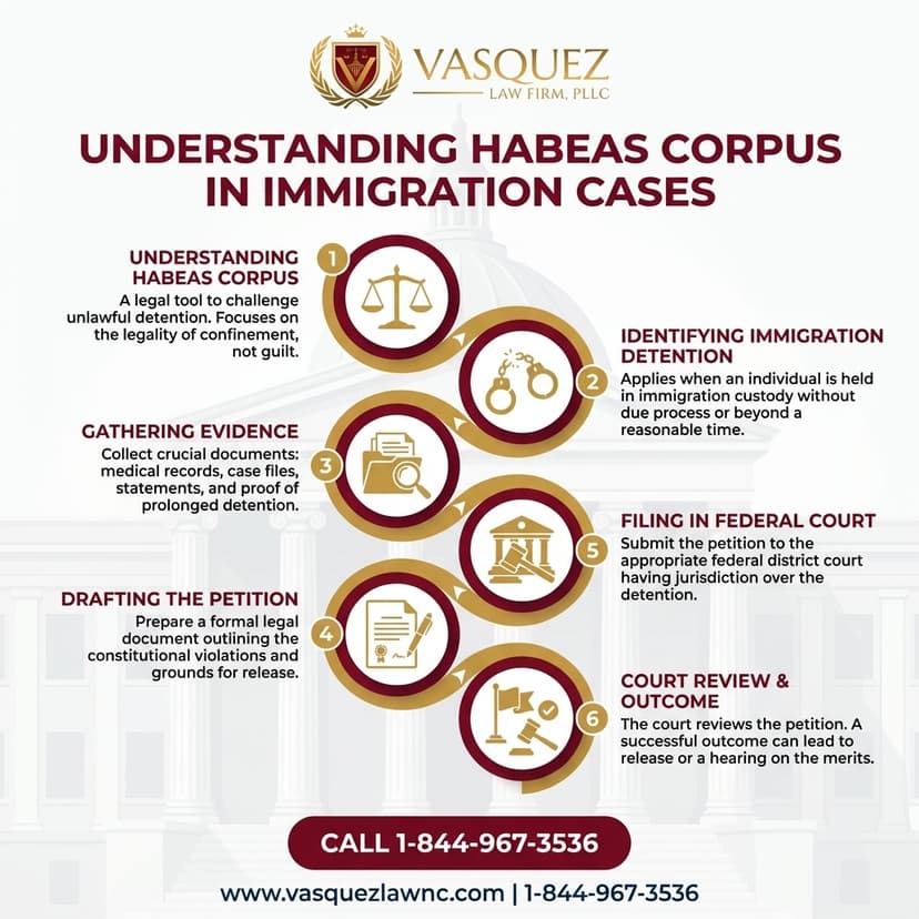 Process Timeline for How Habeas Corpus Works for Immigration Cases in Charlotte 2026