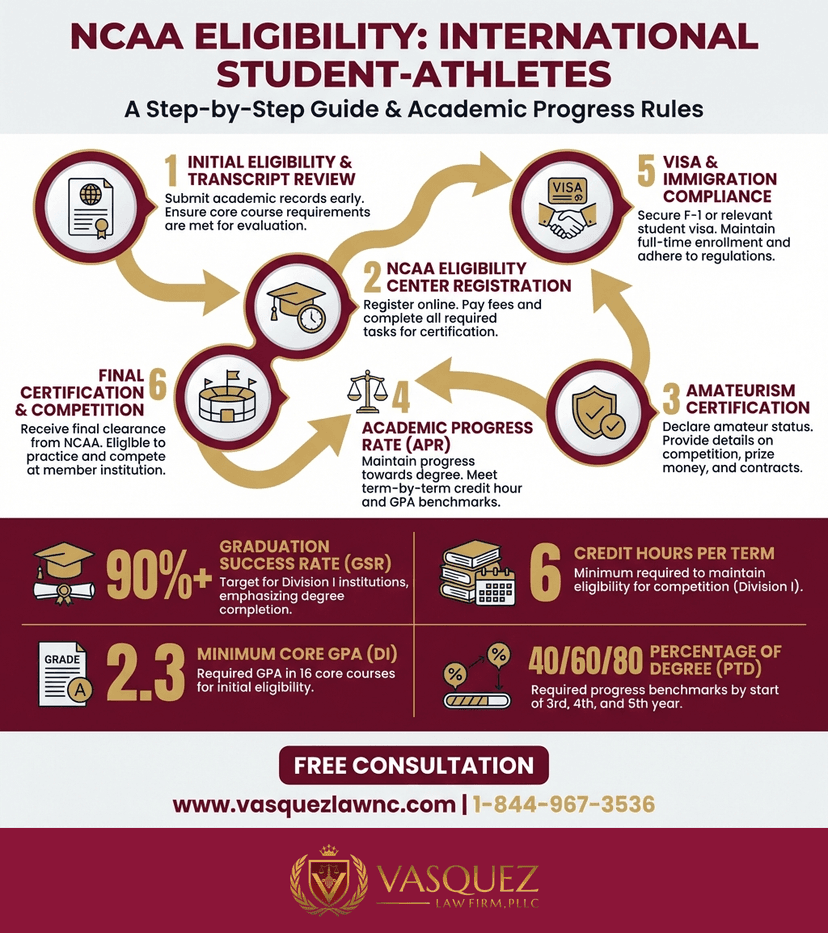 Process Timeline for How International Student Athletes Navigate NCAA Rules in 2026