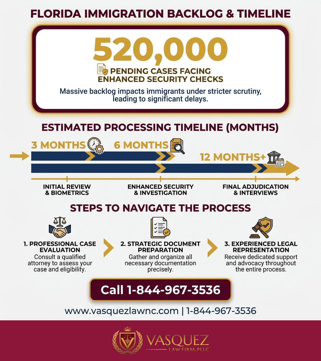 Línea de Tiempo del Proceso para Controles de Seguridad Mejorados: Impacto en la Inmigración en Orlando para 2026