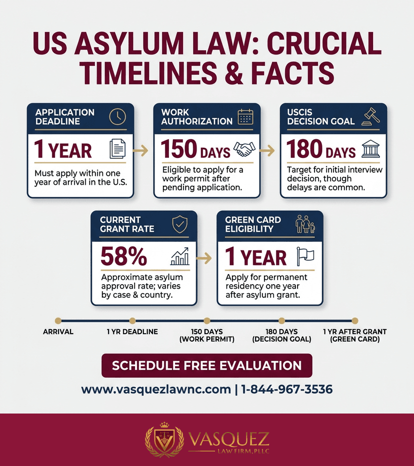 Process Timeline for How US Asylum Law Works: Key Facts for 2026