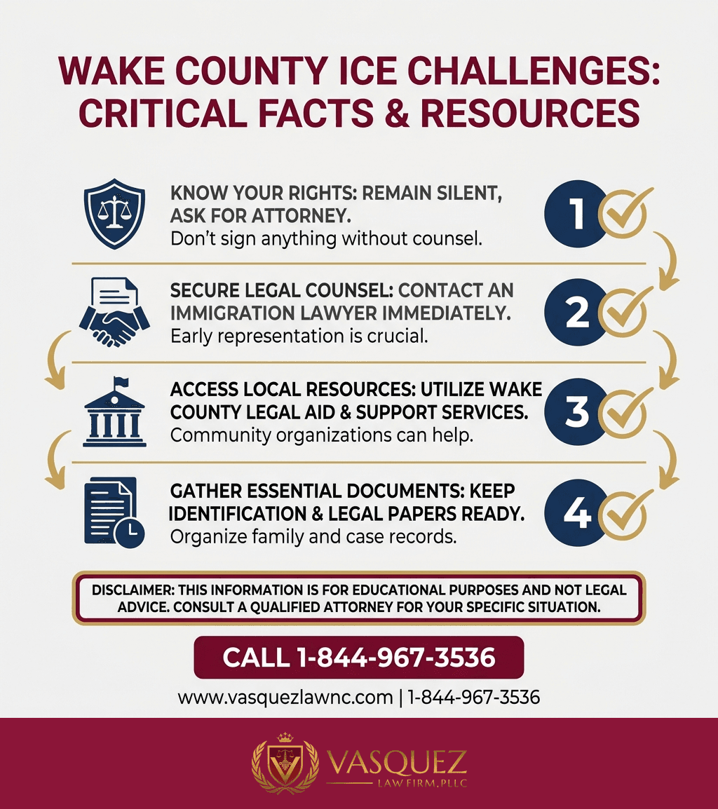 Línea de Tiempo del Proceso para Encuentros con ICE en Raleigh en 2026: Lo Que Debes Saber