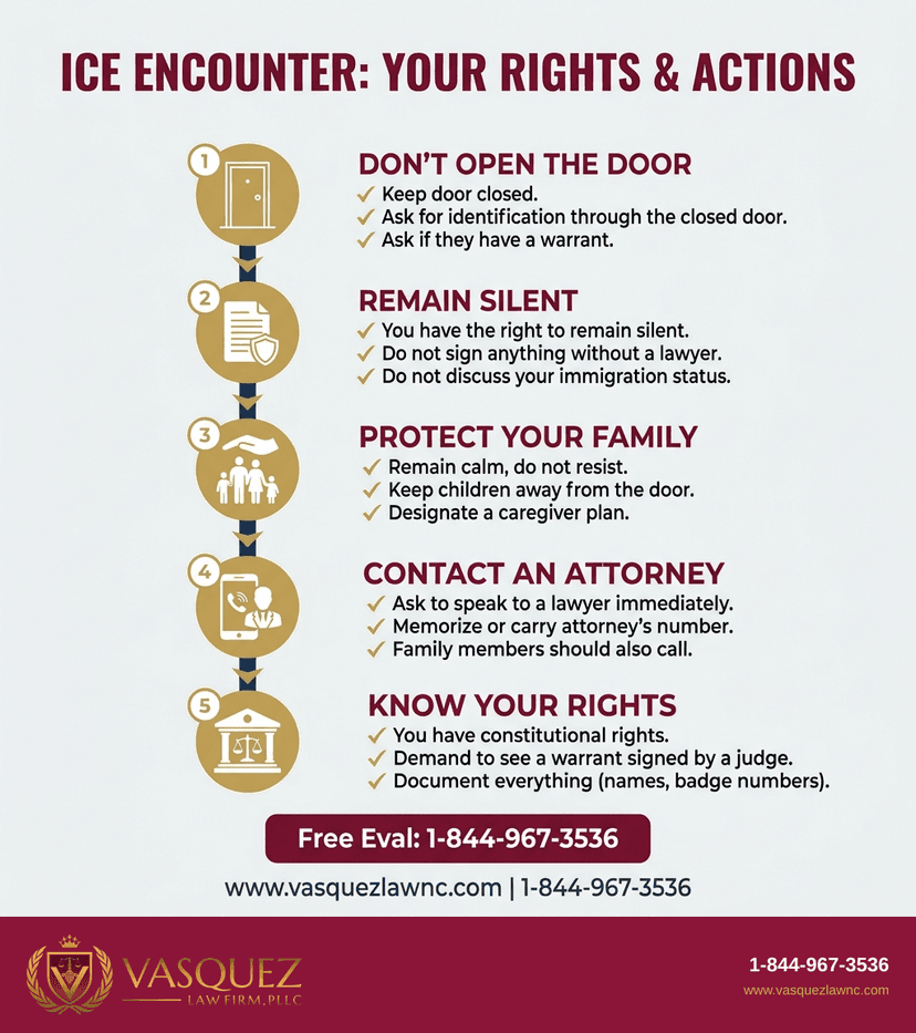 Process Timeline for How ICE Deployments Affect Families in Raleigh in 2026