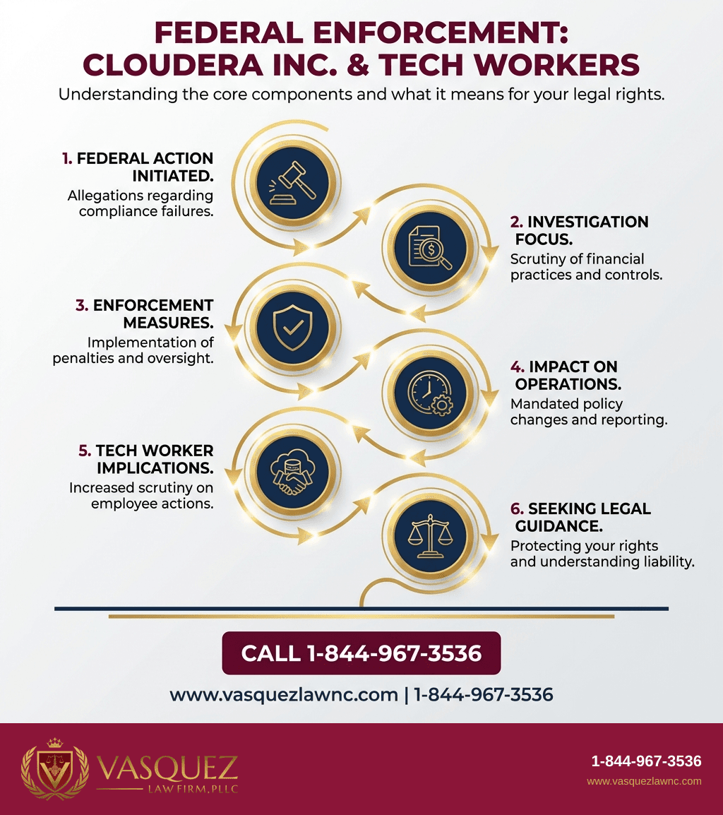 Línea de Tiempo del Proceso para Acciones Federales Contra Cloudera Inc.: Impacto para Trabajadores en Carolina del Norte y Florida en 2026
