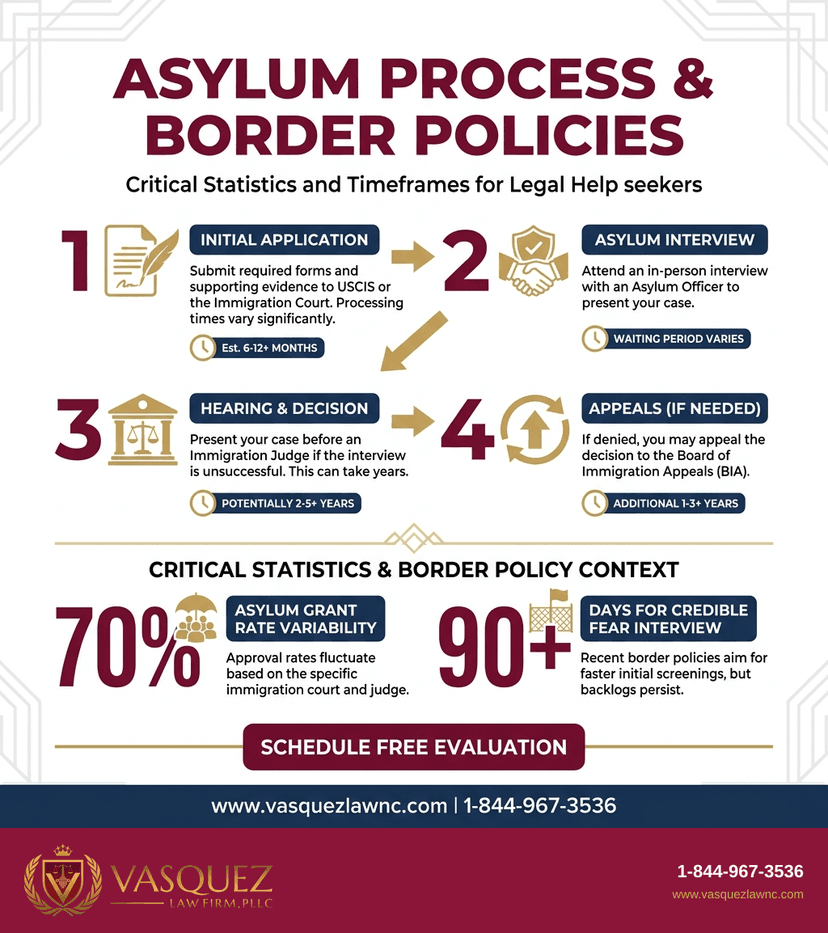 Process Timeline for How the Asylum Ban Works at the Border in 2026