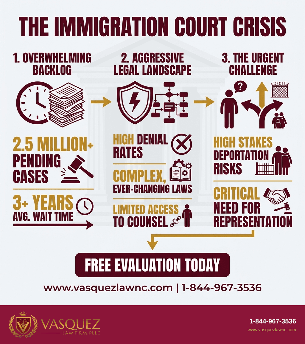 Línea de Tiempo del Proceso para Cómo las Reformas en Tribunales de Inmigración de Trump Influyen en 2026