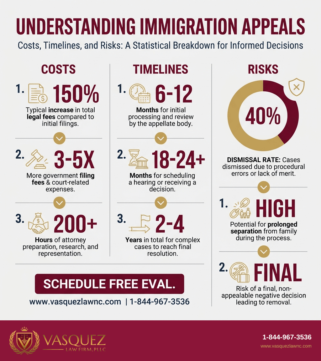 Línea de Tiempo del Proceso para Cómo un Abogado de Apelaciones de Inmigración Puede Ayudarte en Raleigh en 2026