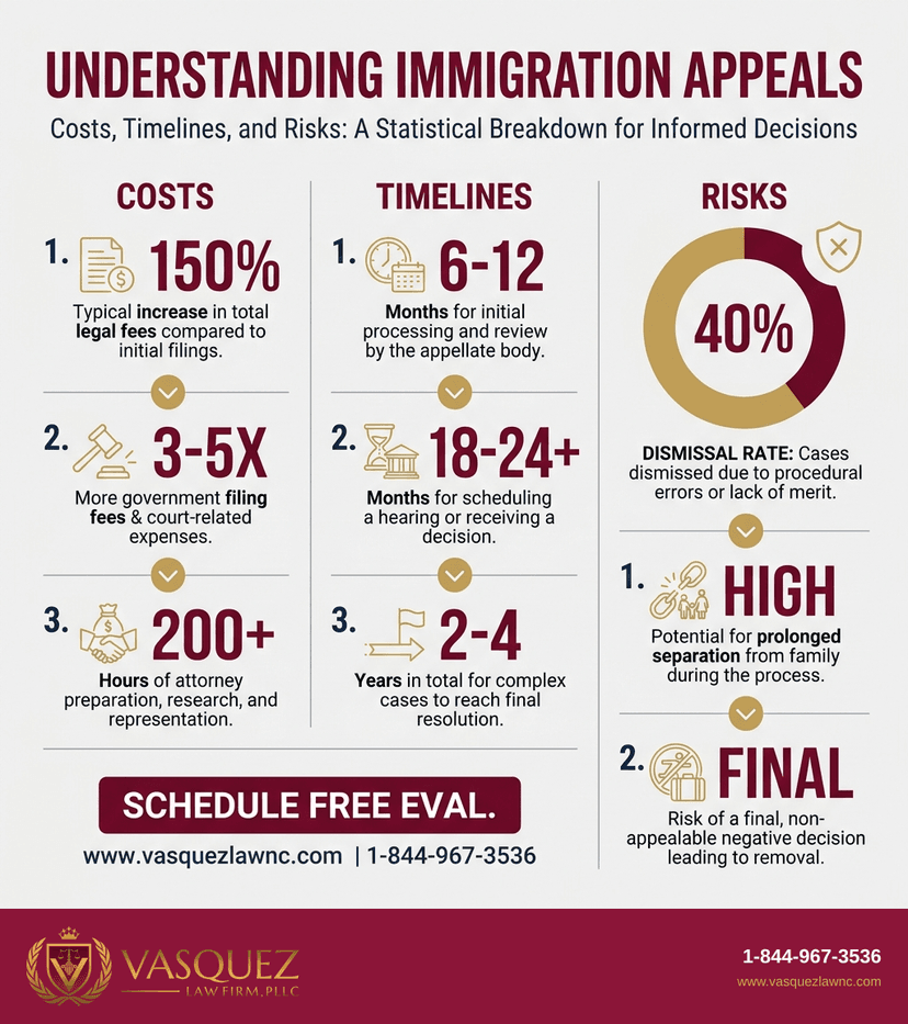 Process Timeline for How Immigration Appeal Lawyer Help Works in Raleigh in 2026