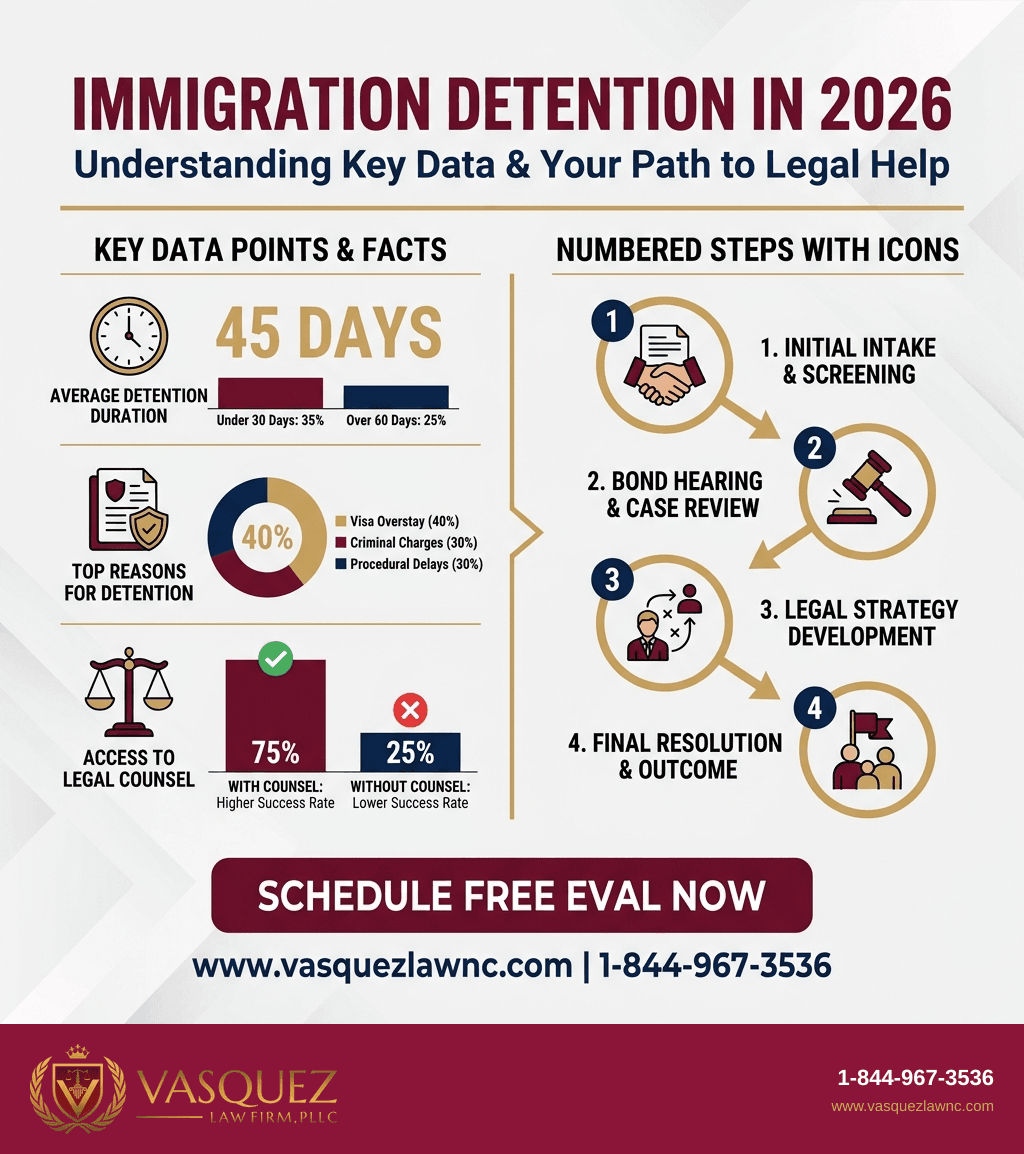 Línea de Tiempo del Proceso para Así Funcionan los Centros de Detención Migratoria en 2026